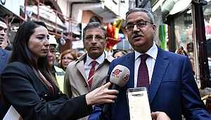 Vali Su, Çiçek Pasajı'ndaki restorasyon çalışmalarını inceledi