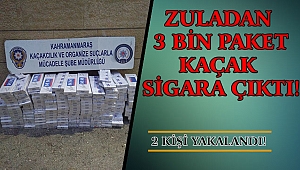 Zuladan 3 Bin Paket Kaçak Sigara Çıktı