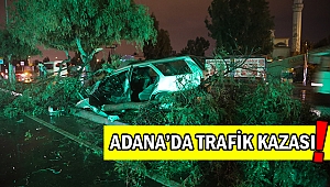 Adana da sağanaktan kaza