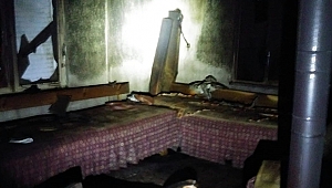 Antalya'da ev yangını