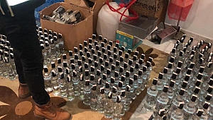 Antalya'da sahte içki operasyonu