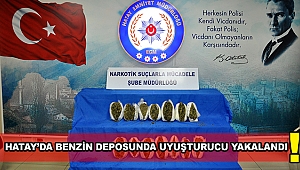 Benzin deposunda uyuşturucu