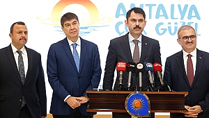 Çevre ve Şehircilik Bakanı Murat Kurum Antalya'da