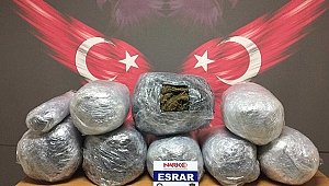 Doktorun aracında 44 kilogram esrar bulundu