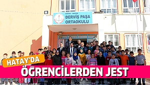 Hatay da öğrencilerden yemen e jest