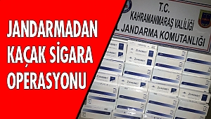 JANDARMADAN KAÇAK SİGARA OPERASYONU