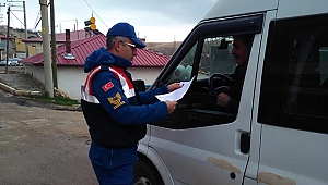 Jandarmanın kış denetimi uygulaması