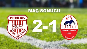 - Kahramanmaraşspor: 1 - Pendikspor: 2