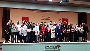 Kursiyerler sertifikalarını aldı