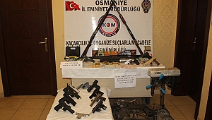 Osmaniye'de silah kaçakçılarına yönelik operasyon
