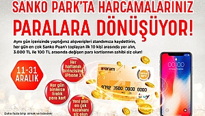 SANKO PARK’TA HARCAMALAR PARALARA DÖNÜŞÜYOR