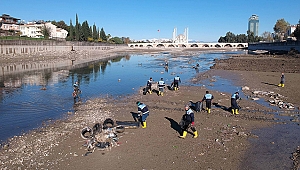 Seyhan Nehri'nde temizlik