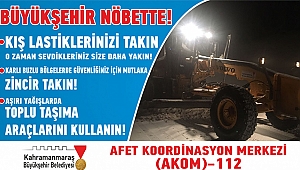 AKOM’DAN KAR YAĞIŞI, BUZLANMA VE DON OLAYI UYARISI