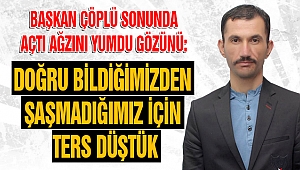 Başkan Çöplü sonunda açtı ağzını: Doğru bildiğimizden şaşmadığımız için ters düştük