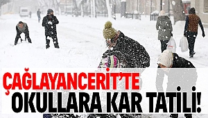 Çağlayancerit’te Okullara Kar Tatili