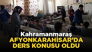Kahramanmaraş ders konusu oldu