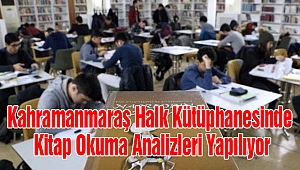 Kahramanmaraş Halk Kütüphanesinde Kitap Okuma Analizleri Yapılıyor