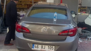 Kahramanmaraş’ta araba Şok'a girdi