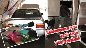 Kahramanmaraş'ta zehir taciri 3 kişi yakalandı