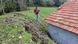 TOPRAK KAYMASI EVE HASAR VERDİ
