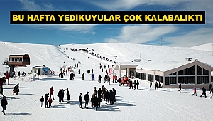 Yedikuyular Kayak Merkezi'ne ziyaretçi akını