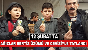 12 Şubat’ta Ağızlar Bertiz Üzümü ve Ceviziyle Tatlandı