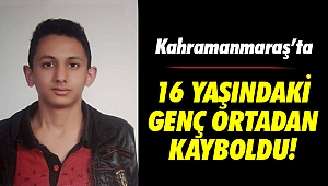16 yaşındaki genç ortadan kayboldu!