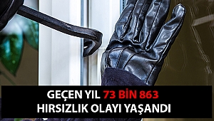 2018’de 73 bin hırsızlık olayı yaşandı