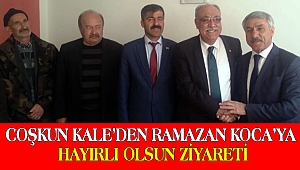 Coşkun Kale'den Ramazan Koca'ya Hayırlı Olsun ziyareti