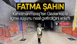Fatma Şahin Helete-Düzbağ içme suyu projesini anlattı