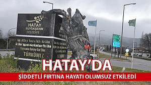 Hatay’da şiddetli fırtına