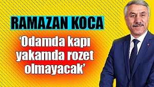 Koca ‘Odamda kapı, yakamda rozet olmayacak’