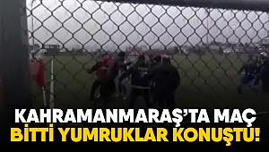 Maç bitti yumruklar konuştu!