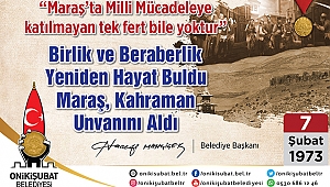 MARAŞIN KAHRAMANLIK ÜNVANI