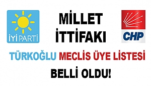 Millet İttifakı’nın Türkoğlu meclis üye listesi belli oldu