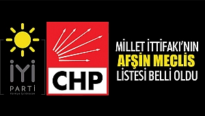 Millet İttifakının Afşin Meclis Üye Listesi Belli Oldu