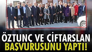 Öztunç ve Çiftarslan başvurusunu yaptı!