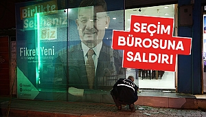 Seçim bürosuna saldırı!