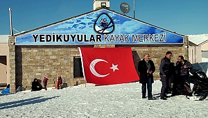 Tatilciler kayak merkezine akın etti!