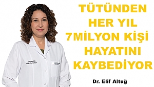 TÜTÜNDEN HER YIL 7 MİLYON KİŞİ HAYATINI KAYBEDİYOR