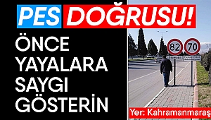 Yayalar için hız limiti yok mu?