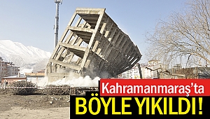 5 katlı bina böyle yıkıldı!
