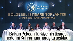 Bakan Pekcan Türkiye'nin ticaret hedefini Kahramanmaraş'ta açıkladı