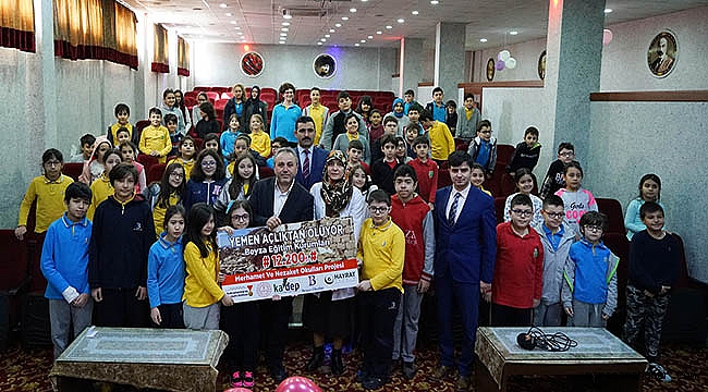 Beyza’dan Yemen’e 12 Bin 200 TL Yardım