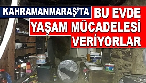 Bu evde yaşamaya çalışıyorlar!