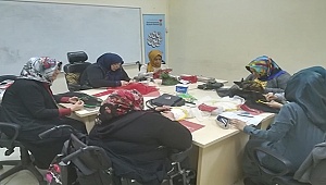 Büyükşehir’den Bedensel Engelli Bayanlara Tel Kırma Kursu