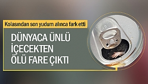 Dünyaca Ünlü İçecekten Ölü Fare Çıktı