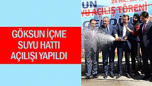 Göksun içme suyu hattı açılışı yapıldı