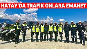 Hatay’da trafik kadınlara emanet
