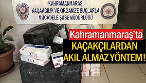 Kaçakçılardan akıl almaz yöntem!